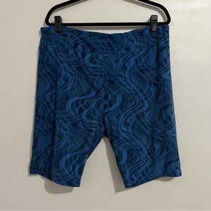 Terra & Sky soft comfy sleep lounge blue Wave Shorts 2X